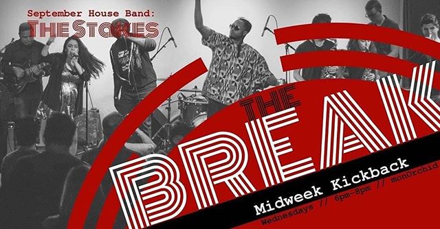 THE BREAK: featuring The Stakes! |  6 - 8  PM every Wed!
Come on down and hang 🤙🏼🍻
@thestakesmusic 
@themonorchid