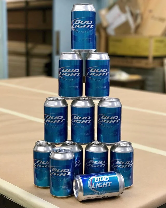 In UNCSA's upcoming devised production, &quot;Still Life with Rocket&quot;, the Fisk family downs a 12 pack of Bud Light a night. Since no real beer can be used, every night they'll actually be drinking a pack of lemon-lime seltzer. 
Each can is spra