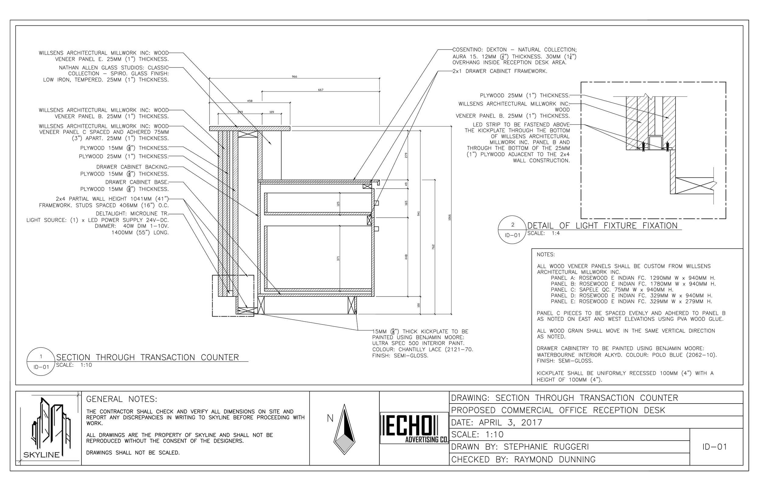 Echo Advertising Co Millwork Package Sr Designs