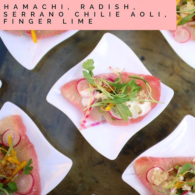 #beet cured #hamachi with #radishes #fingerlimecaviar and #microcoriander ππ΄#eatitraw #instafood #foodporn #foodiegram