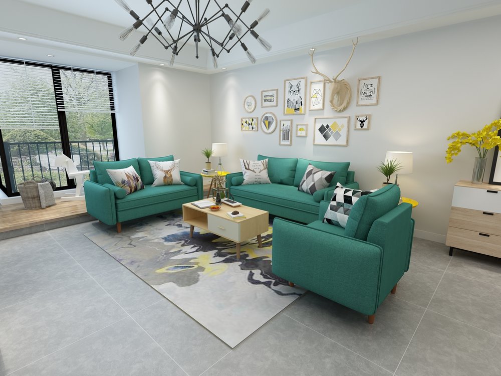 Queenshome Modern Sillas Reclinables Ergonomic Wooden Fireproof Divan Green Fabric Set Design Living Room Furniture Classic Sofa Queens Home Queenshome Modern Sillas Reclinables, Classic Sofa Design For Living Room