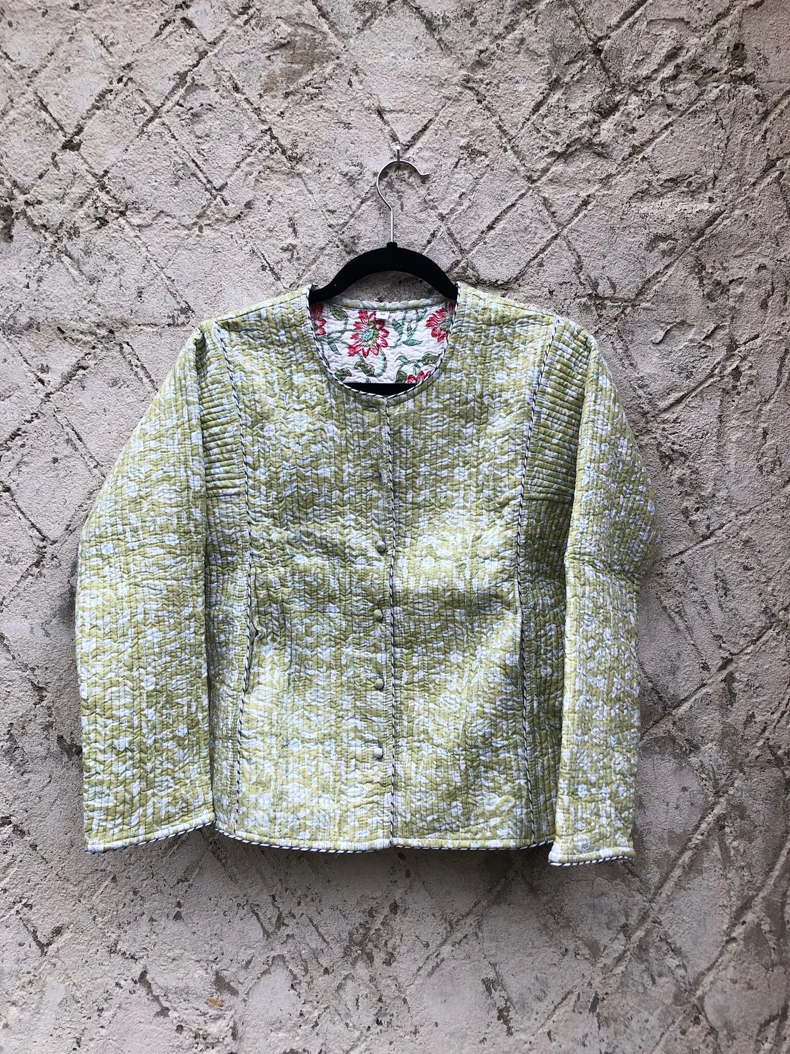 Indian Block Print Quilted Jacket £65