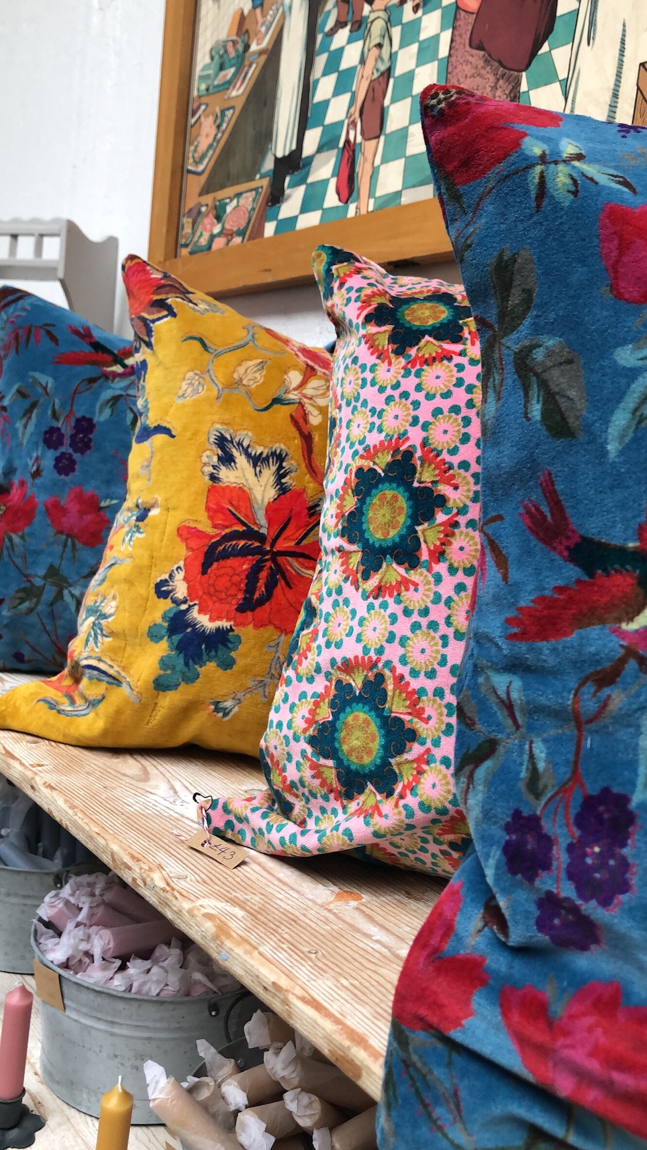 Indian Velvet Cushions, £36 each