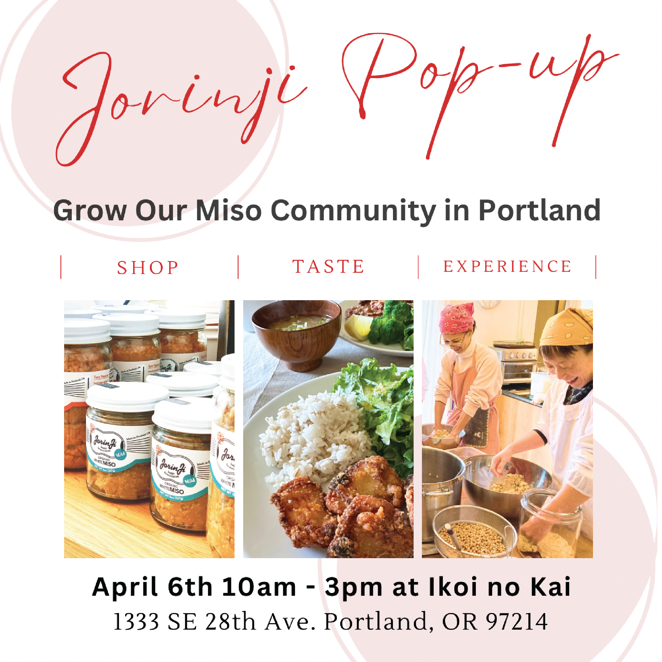 Jorinji Pop-up at Ikoi no Kai Apr 6, 2024