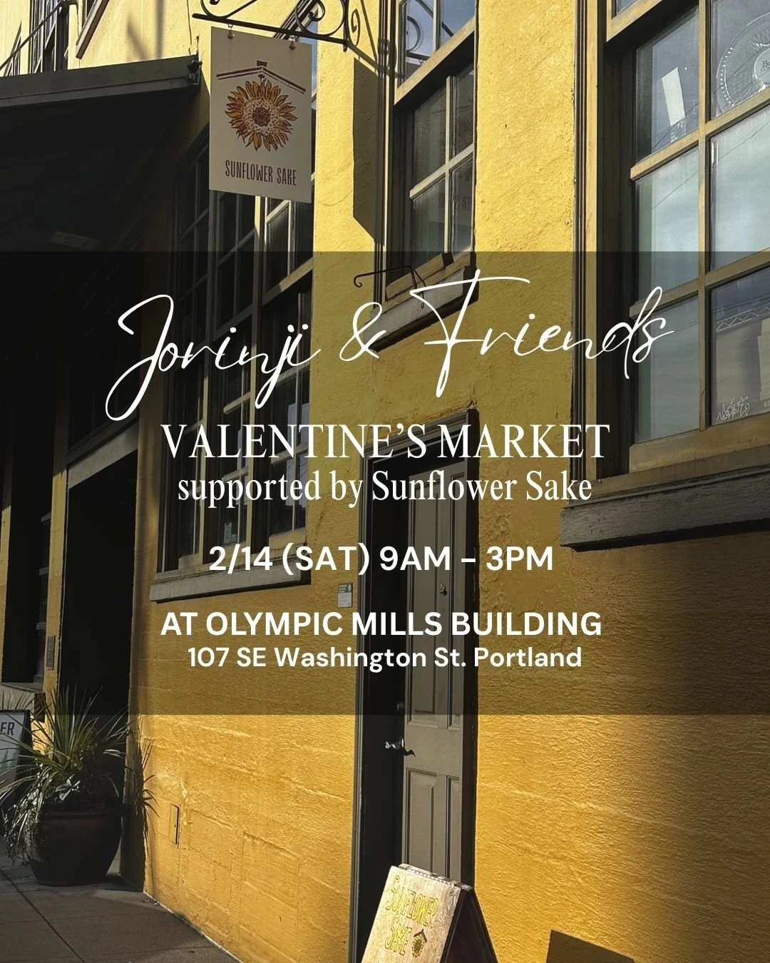 Jorinji &amp; Friends Valentine's Market in collaboration with Sunflower Sake