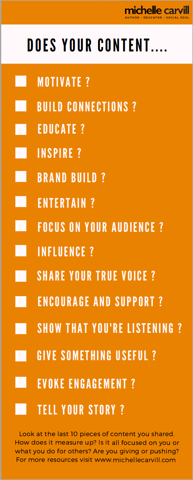 Content Checklist