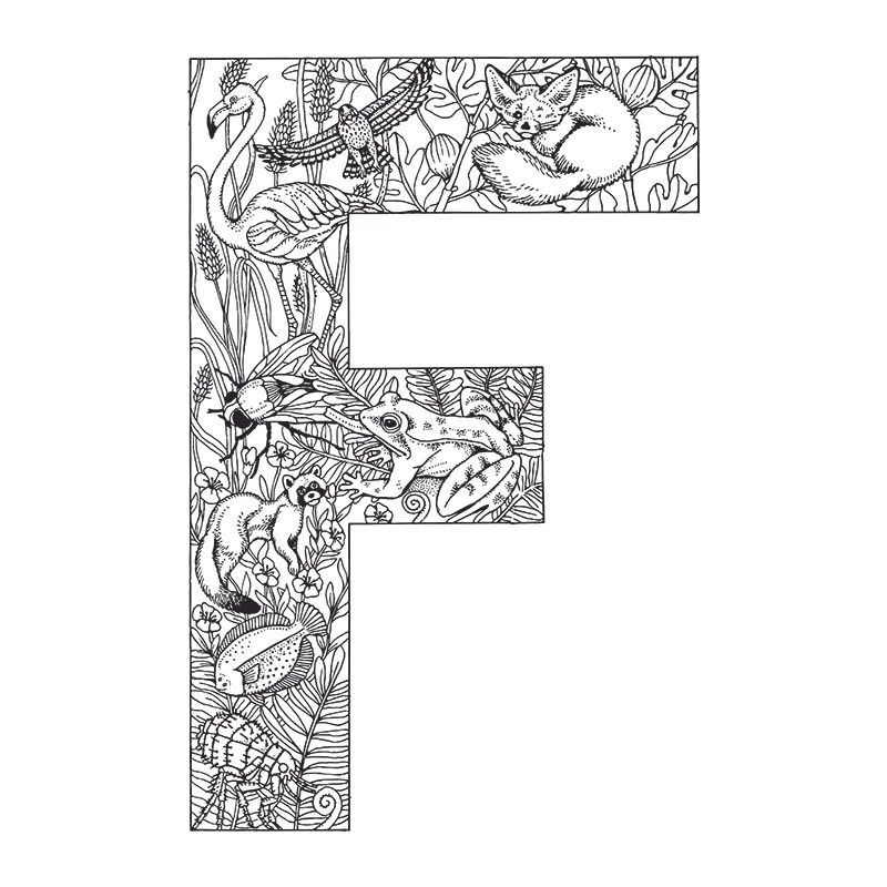 Personalised Decorative letter F