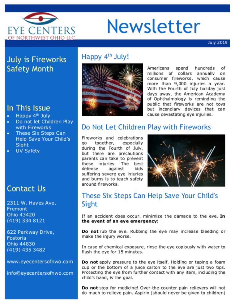 July 2019 Newsletter