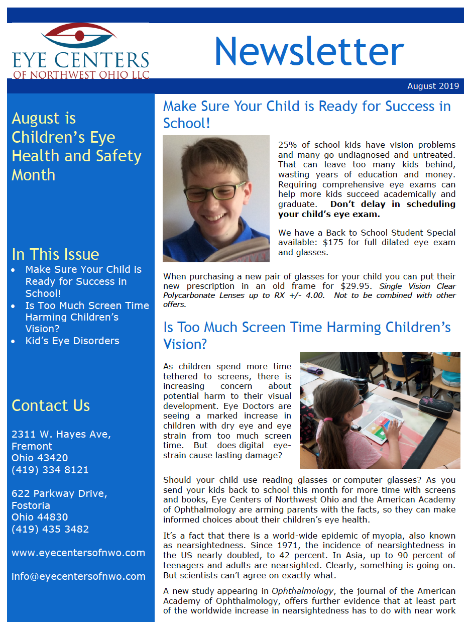 August 2019 Newsletter
