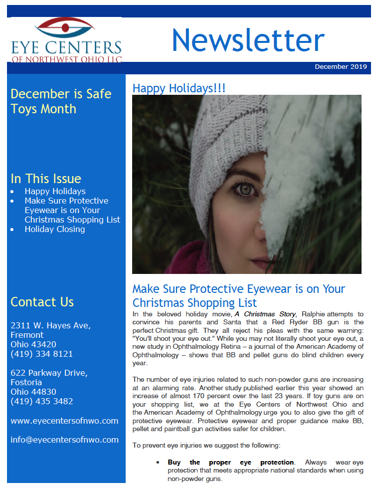 December 2019 Newsletter