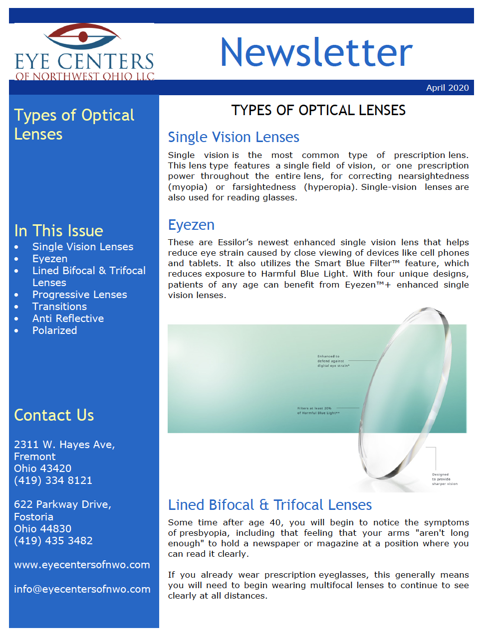 April 2020 Newsletter