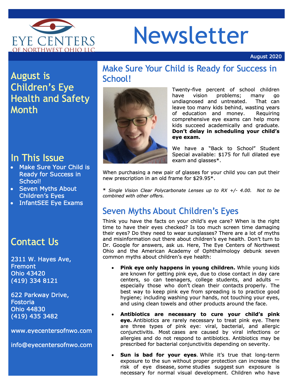 August 2020 Newsletter