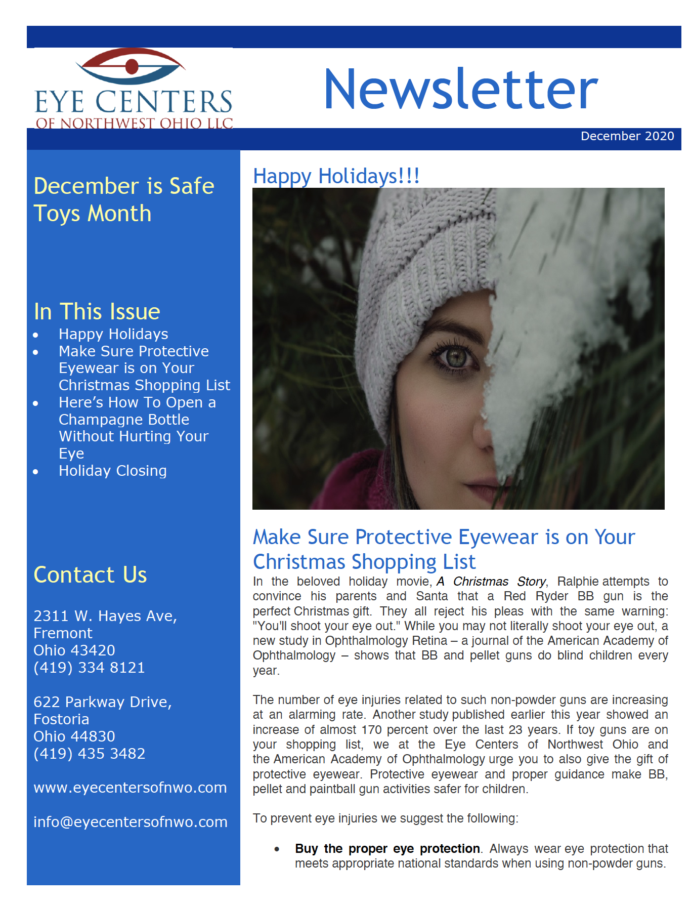 December 2020 Newsletter