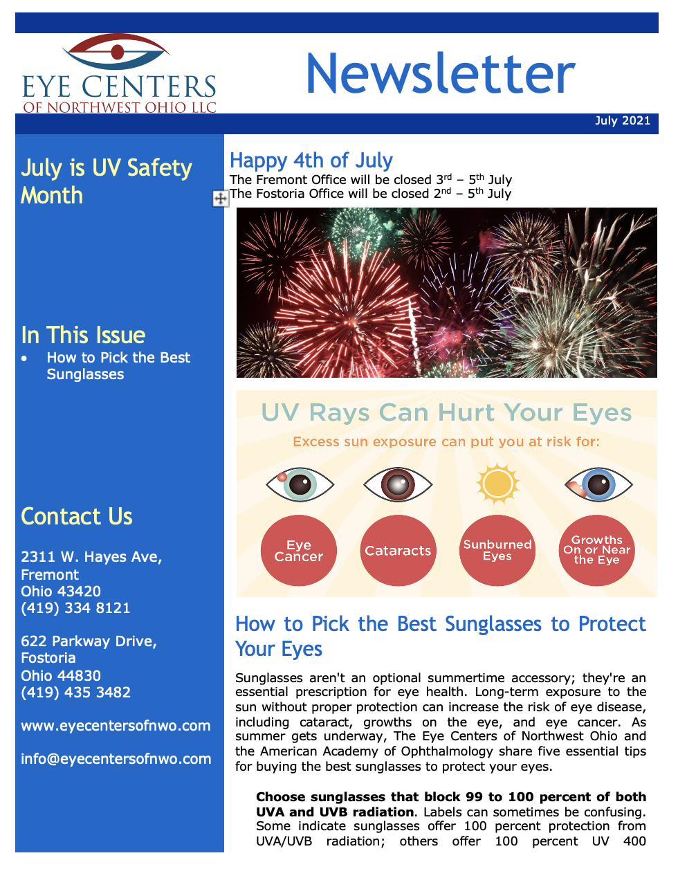 July 2021 Newsletter