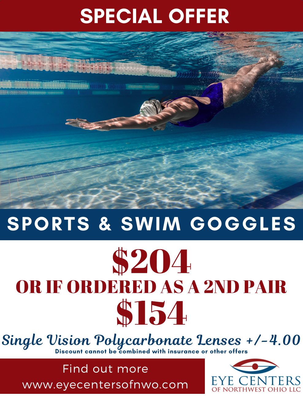 Eye Centers Sports Goggles