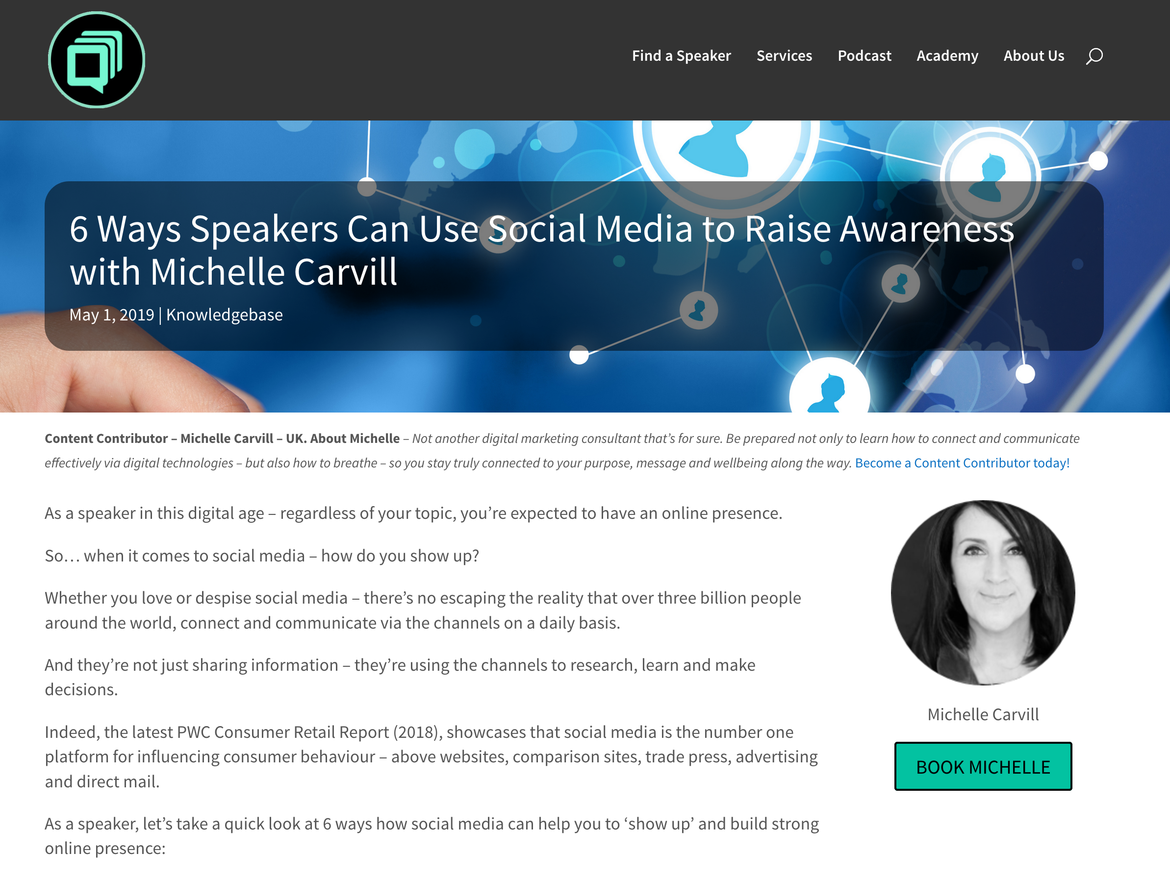 6 ways speakers can raise awareness with Michelle Carvill.png