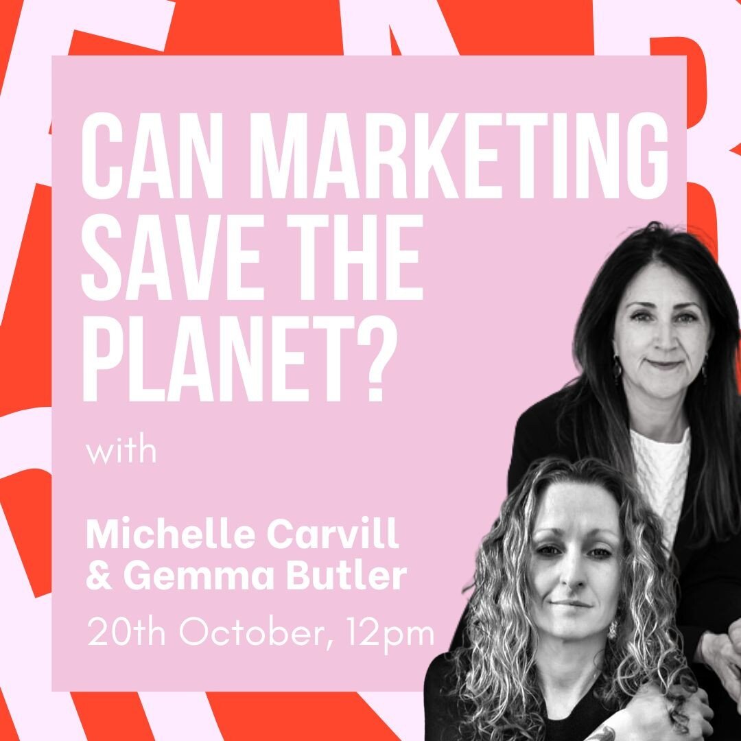 Join in the conversation... Gemma and I will be talking all things 'Can Marketing Save the Planet with the Fabric Academy team. 

Taking place on 20th October at 12pm, we'll uncover how we as marketers can drive hope for a more sustainable future - c