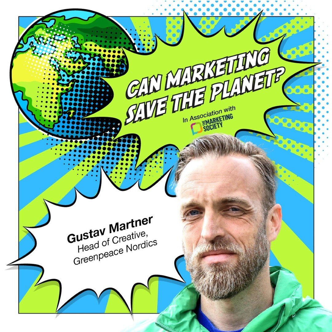 Episode 43: Can Marketing Save the Planet 🌍 'No Awards on a Dead Planet - Marketing Activism' - with @martnerman , Head of Creative, @greenpeacenordic 

Gustav tells us how he was fast becoming disillusioned with some of the campaigns he was working