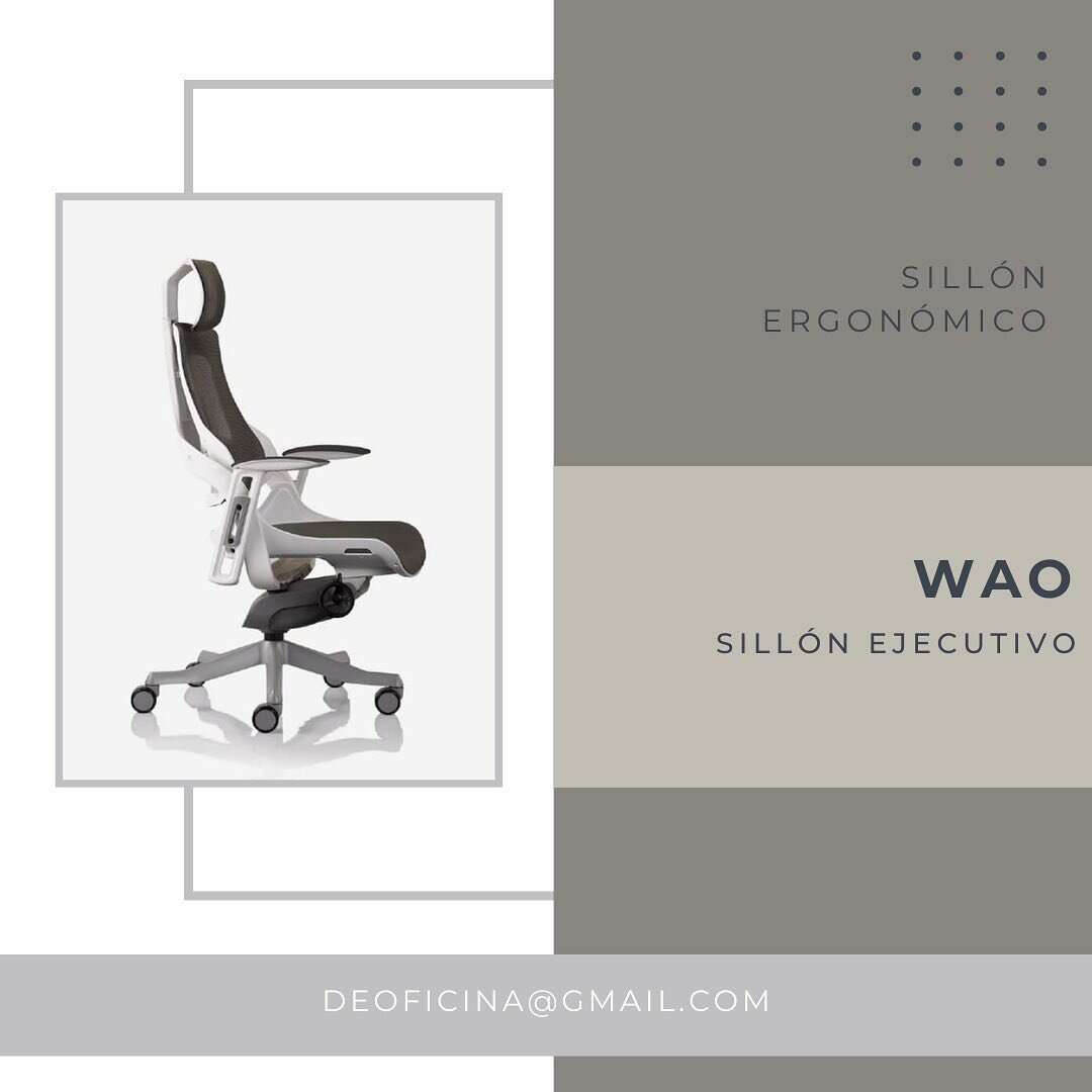 Sill&oacute;n Ejecutivo modelo WAO

#doficina #deoficina #office #officedesign #officespace #furniture #furnituredesign #mueblesdeoficina #mueblesdeoficinard