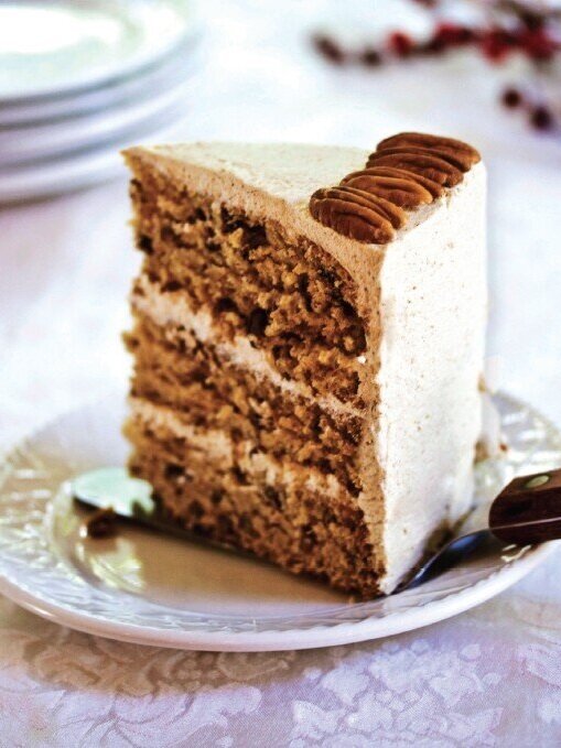 Maple-Pecan Layer Cake with Gingerbread Frosting from Vegan Dessserts