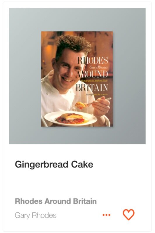 Gingerbread Cake recipe from Rhodes Around Britain on ckbk