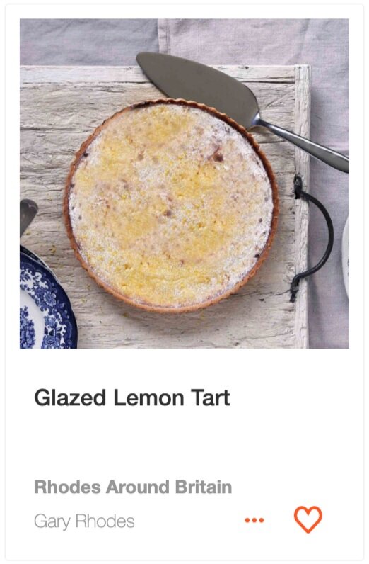 Glazed Lemon Tart from Rhodes Around Britain on ckbk