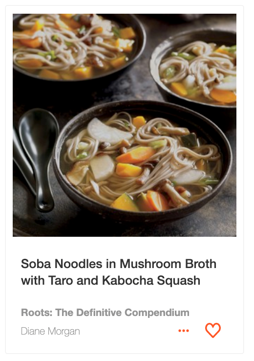 Soba Noodles in Mushroom Broth from Roots by Diane Morgan