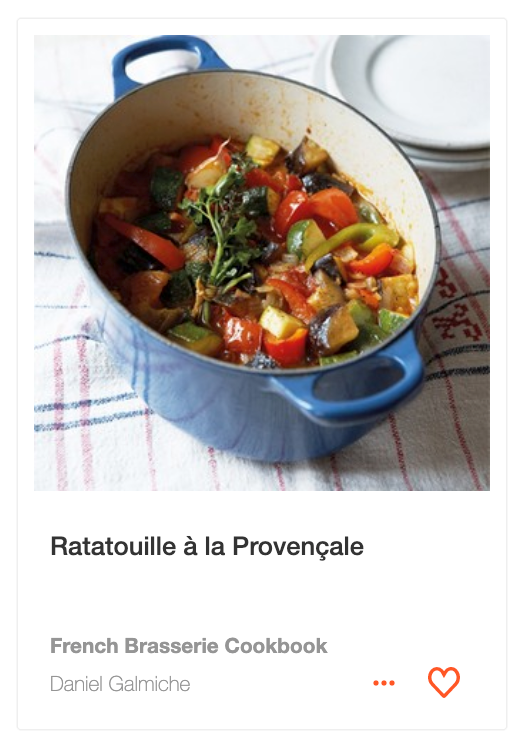 Ratatouille à la Provençale from the French Brasserie Cookbook by Daniel Galmiche
