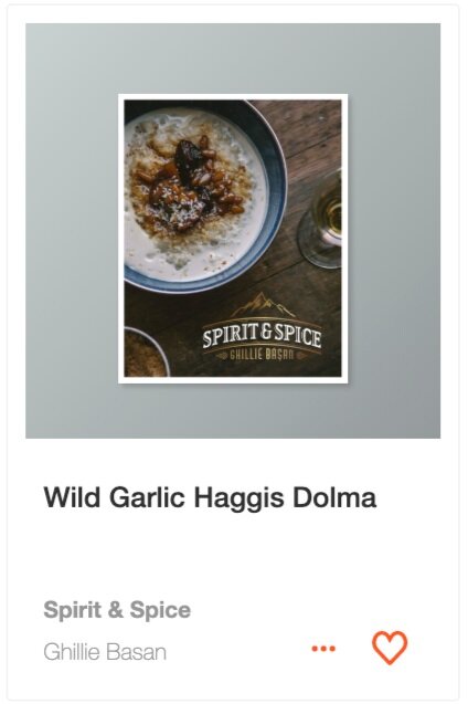 Wild Garlic Haggis Dolma recipe from Spirit & Spice coobook