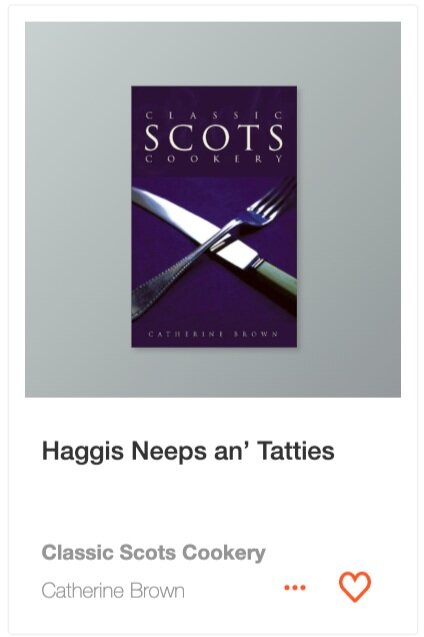 Haggis Neeps an’ Tatties recipes from Classic Scots Cookery cookbook