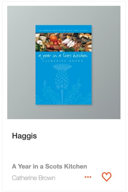Haggis recipe from A Year in A Scot’s Kitchen cookbook