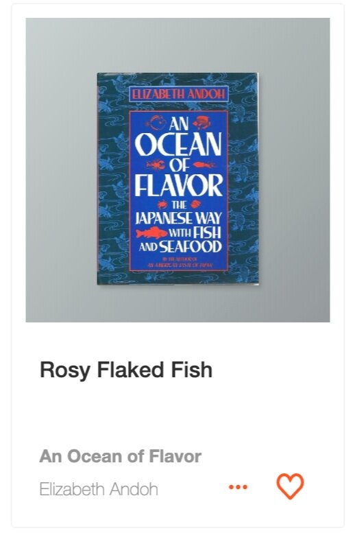 Rosy Flaked Fish recipe from An Ocean of Flavor cookbook