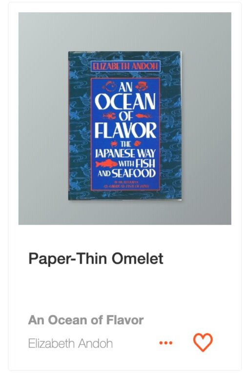 Paper-Thin Omelet recipe from An Ocean of Flavor cookbook