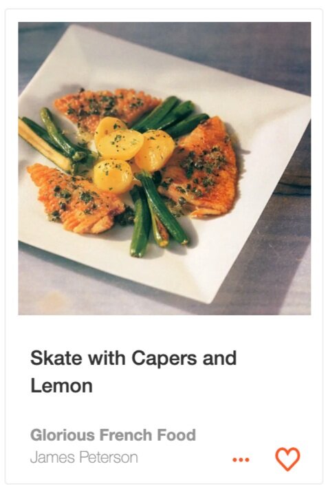 Skate with Capers and Lemon from Glorious French Food