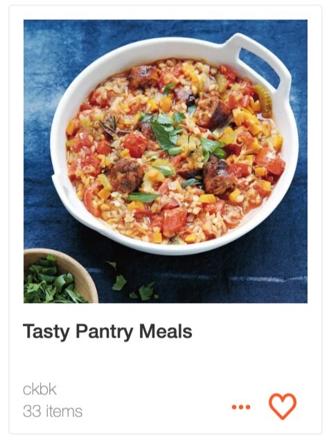 Tasty Pantry Meals recipe collection
