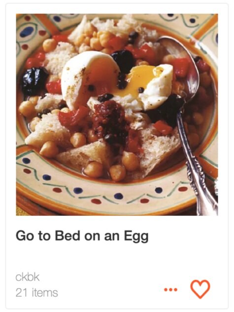Go to Bed on an Egg recipe collection