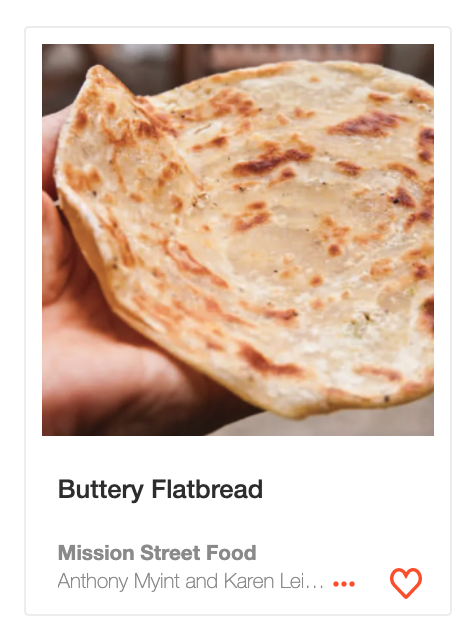 Buttery Flatbread from Mission Street Food Cookbook