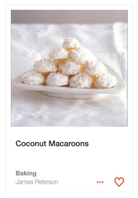 Coconut Macaroons from Baking