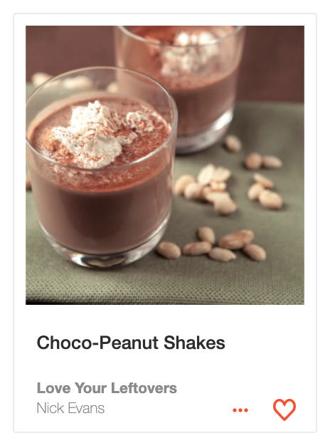 Choco-Peanut Shakes from Love Your Leftovers