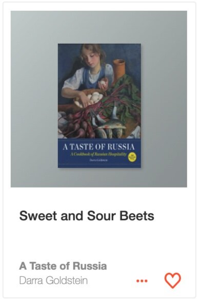 Sweet and Sour Beets from A Taste of Russia