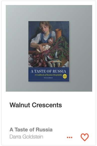 Walnut Crescents from A Taste of Russia