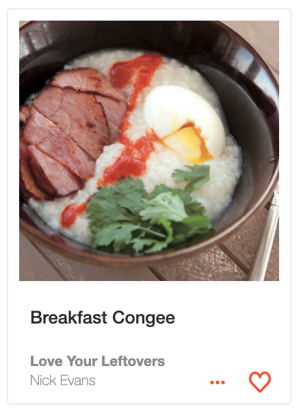 Breakfast Congee from Love Your Leftovers