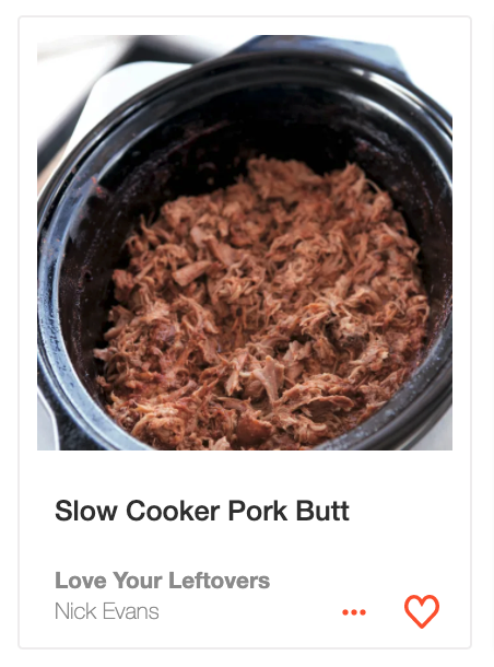 Slow Cooker Pork Butt from Love Your Leftovers