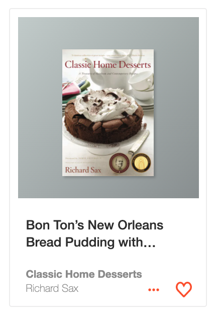 Bon Ton’s New Orleans Bread Pudding with Whiskey Sauce from Classic Home Desserts