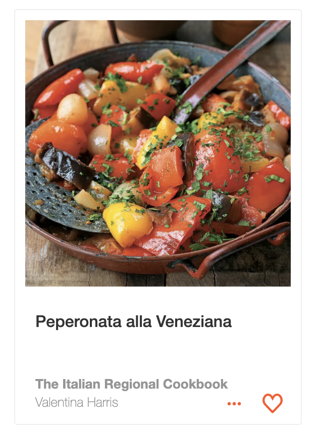 Peperonata alla Veneziana recipe