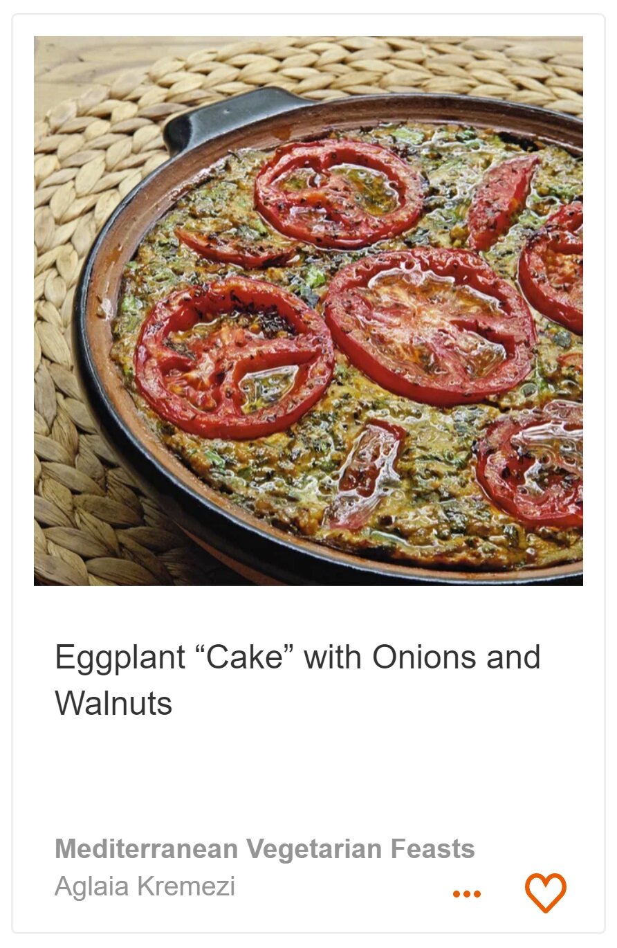 Eggplant “Cake” with Onions and Walnuts