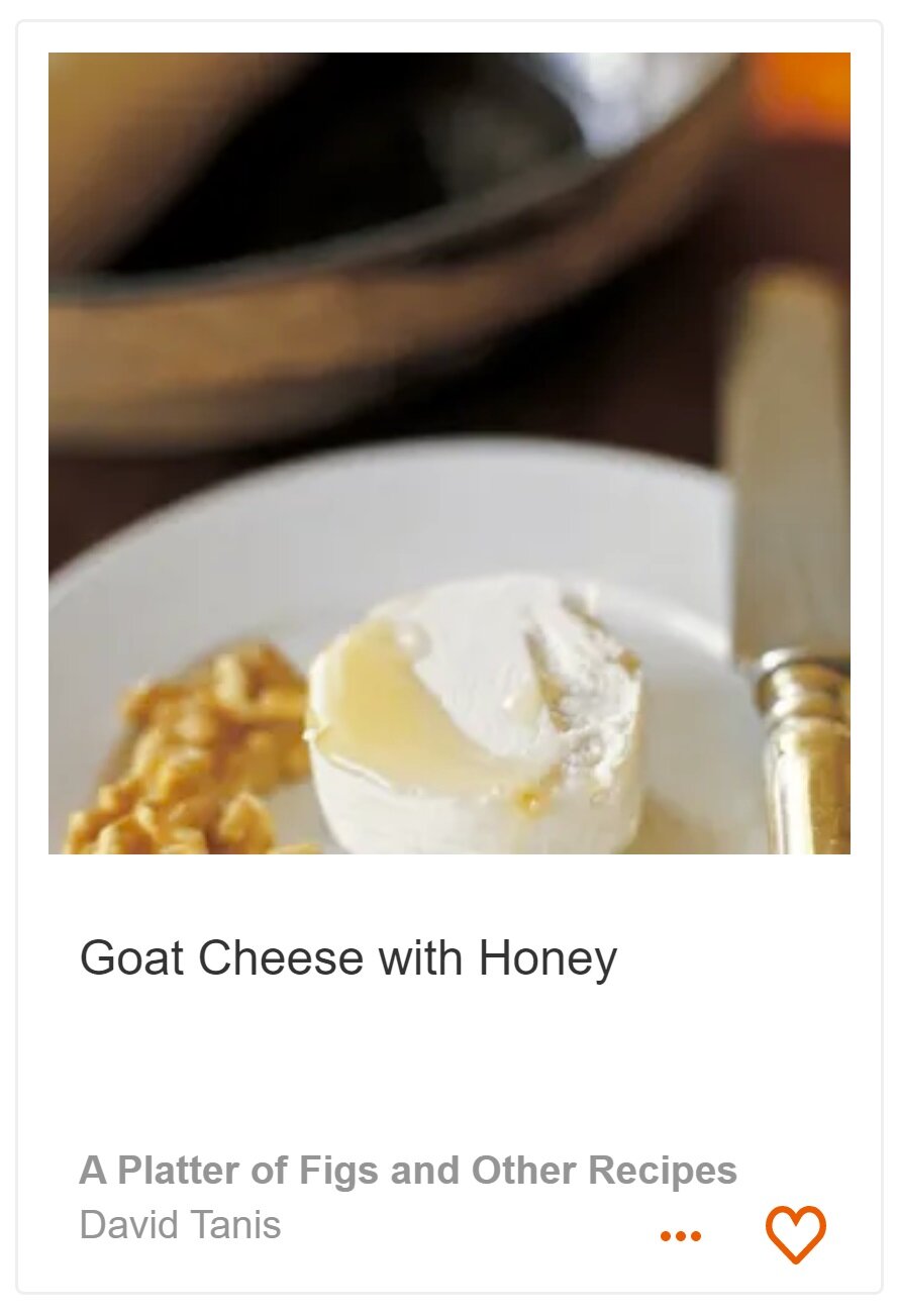 Goat Cheese with Honey