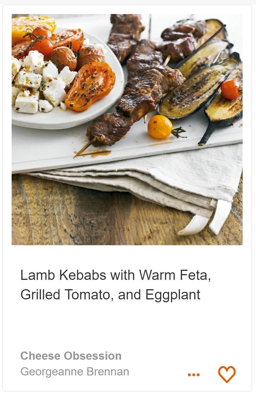 Lamb Kebabs with Warm Feta