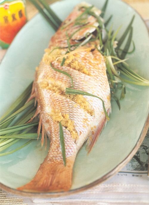 Naomi Duguid’s Steamed Whole Fish With Scallions And Ginger