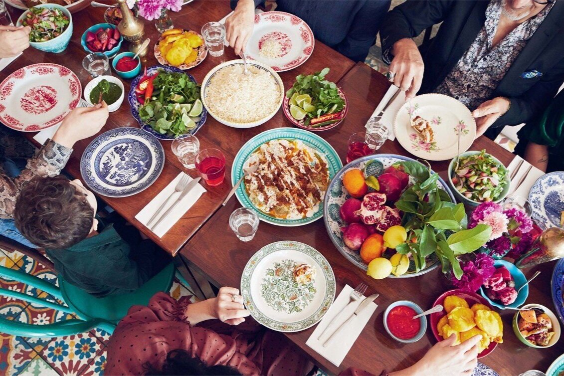 Durkhanai Ayubi's Afghan table